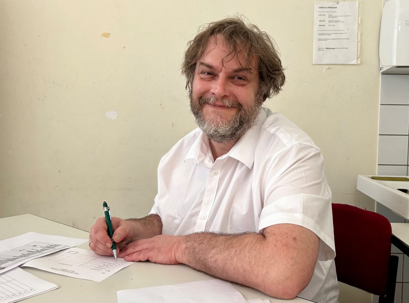 Patrick macht gute Miene...